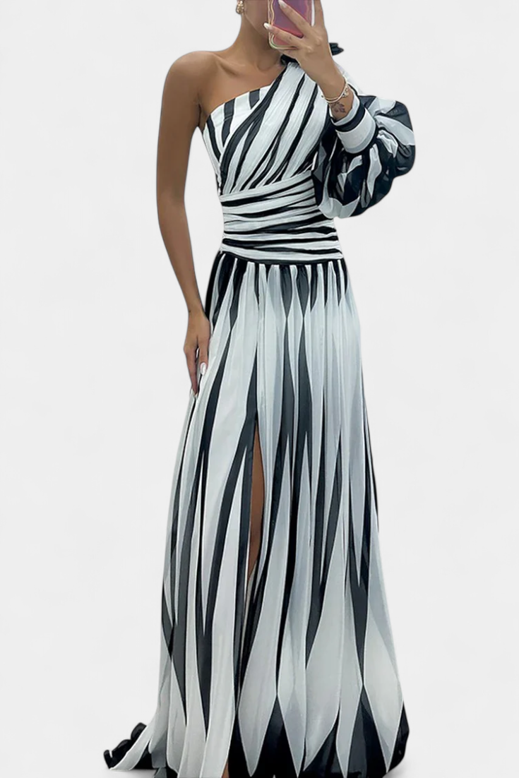 Aubryzah | Sophisticated Flowing Maxi Dress