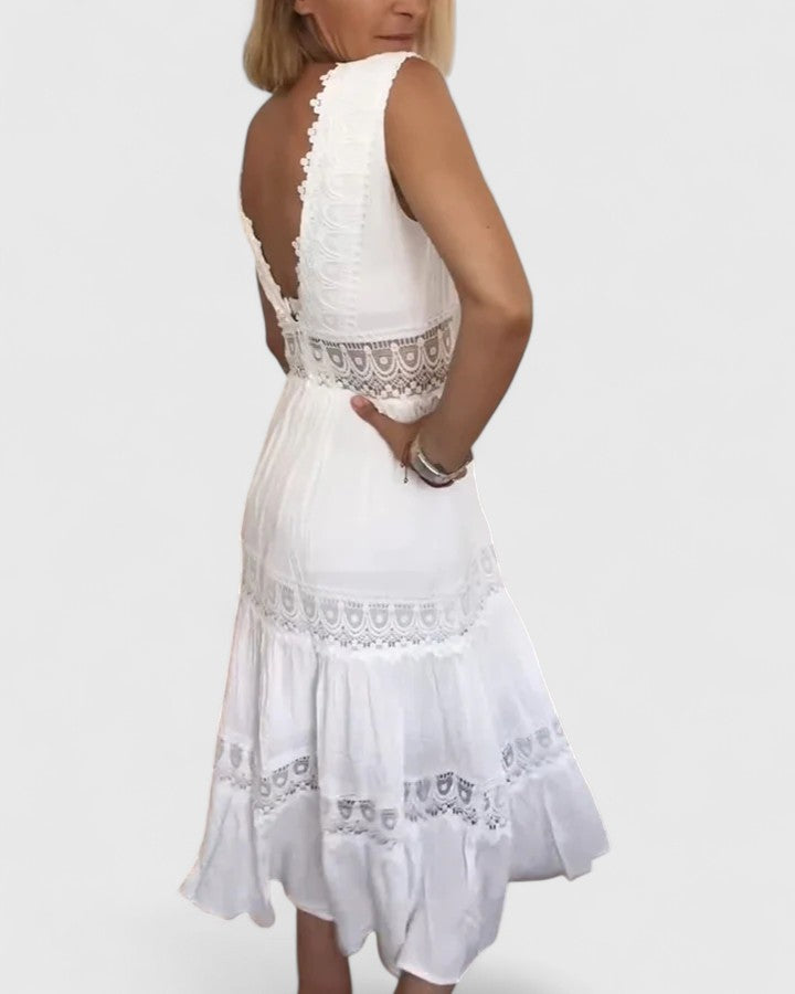 Alena | Elegant Slim Fit Midi Dress