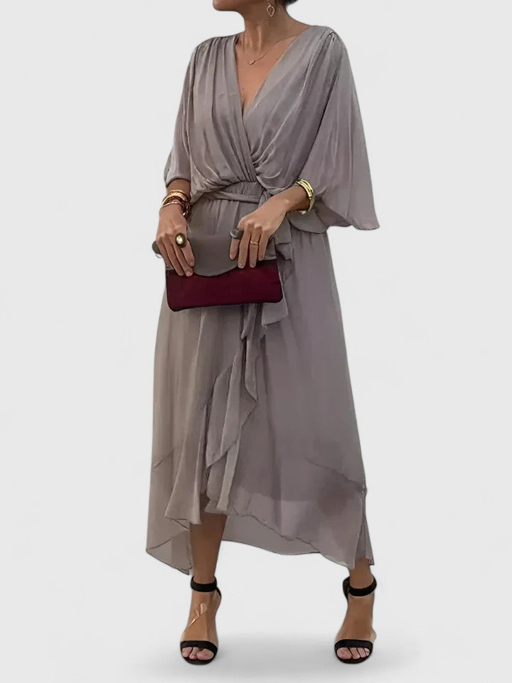 Nada | Elegant V-Neck Evening Dress