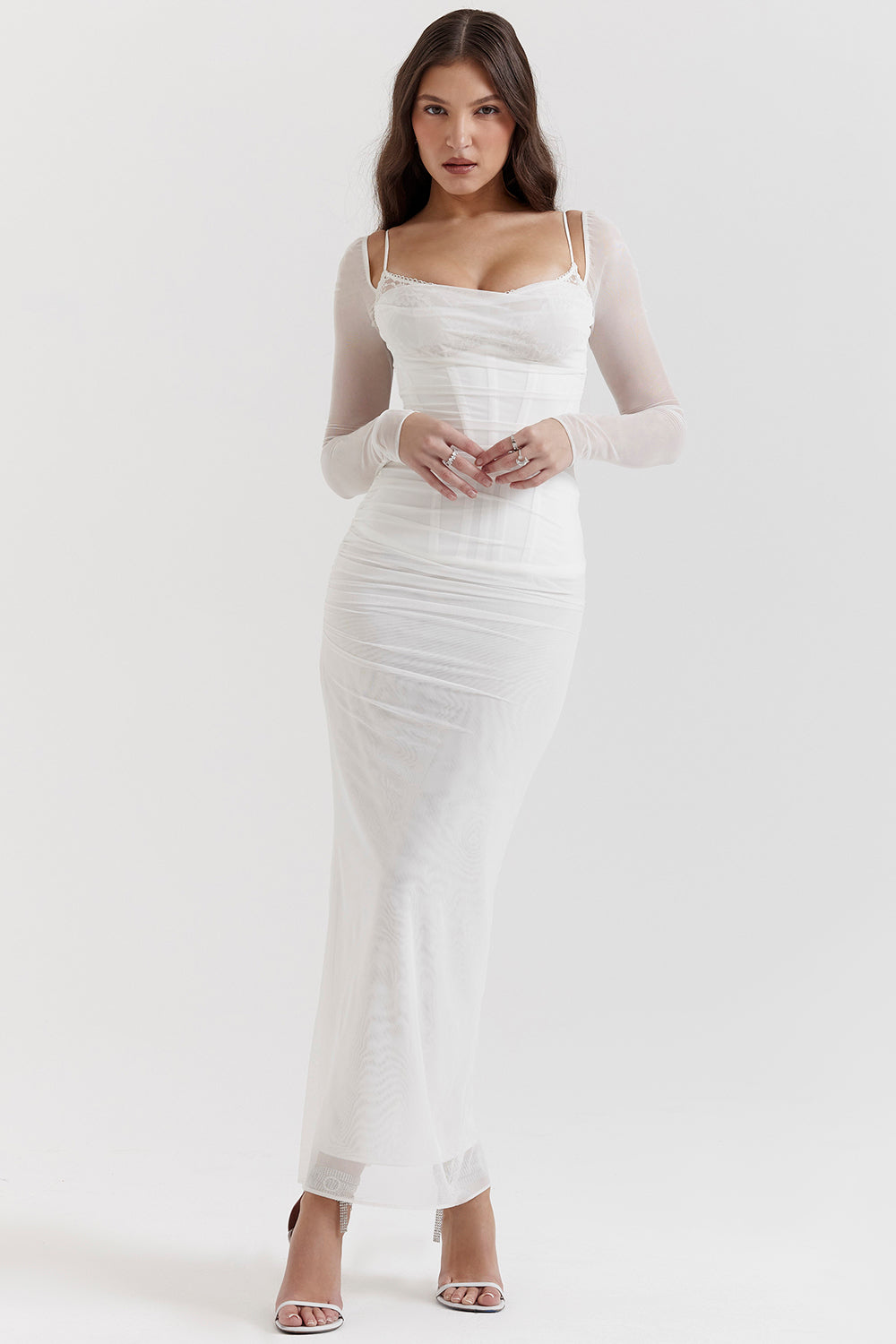 Nora | Long Sleeve Maxi Wedding Guest Dress