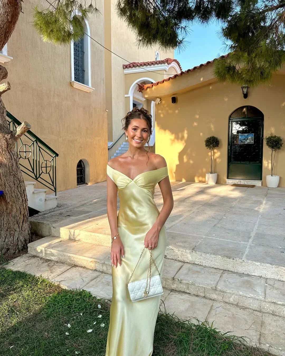 Florence | Off-Shoulder Maxi Wedding Guest Dress
