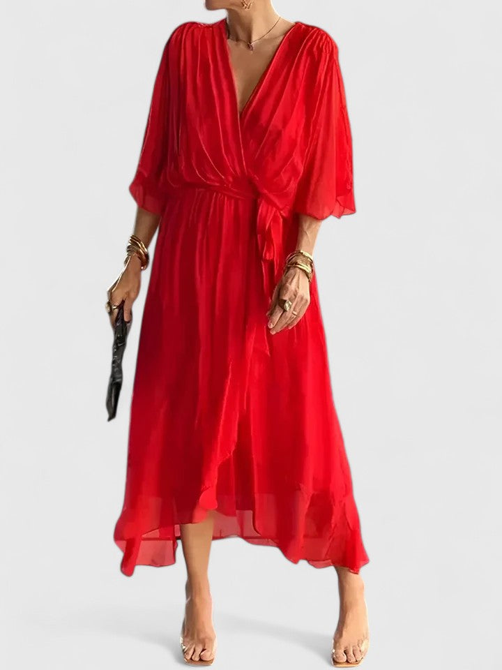 Nada | Elegant V-Neck Evening Dress