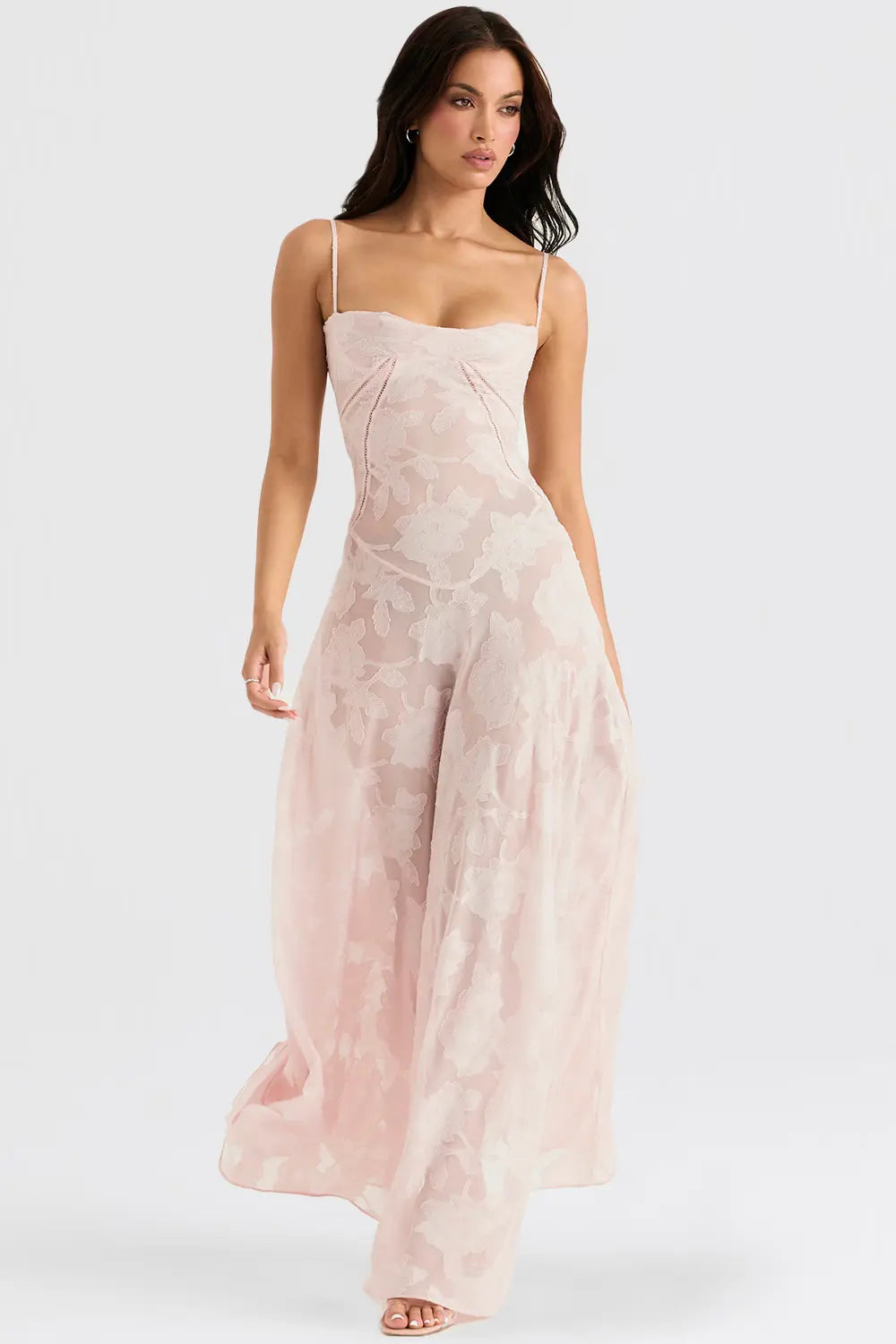 Gretchen | Open-Back Maxi Wedding Guest Dress
