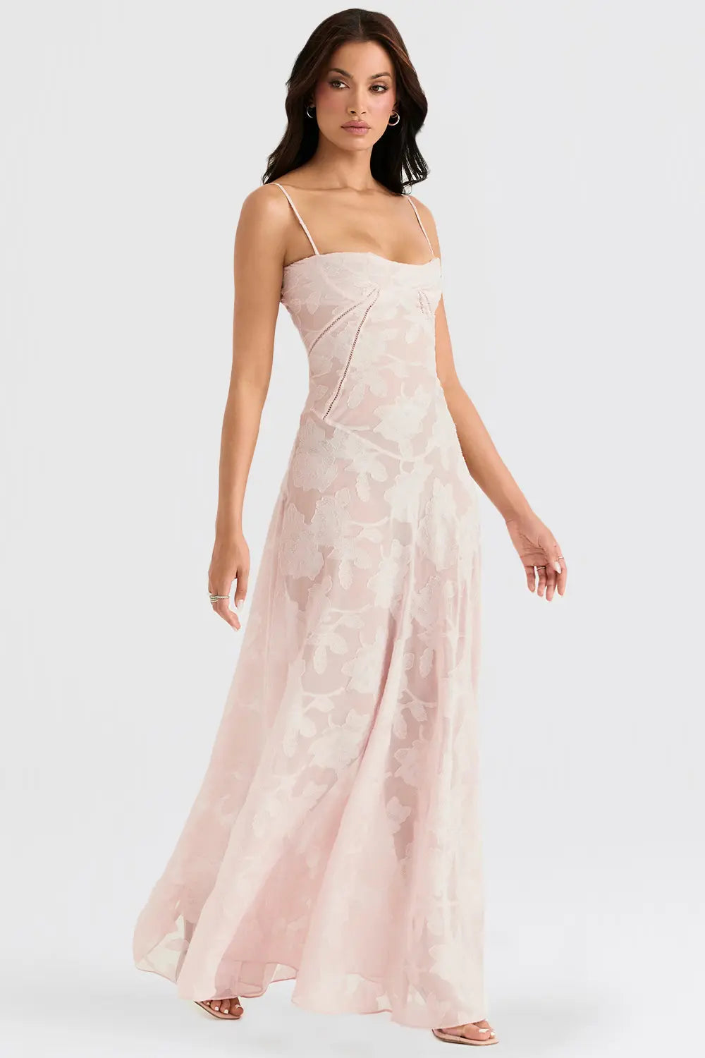 Gretchen | Open-Back Maxi Wedding Guest Dress