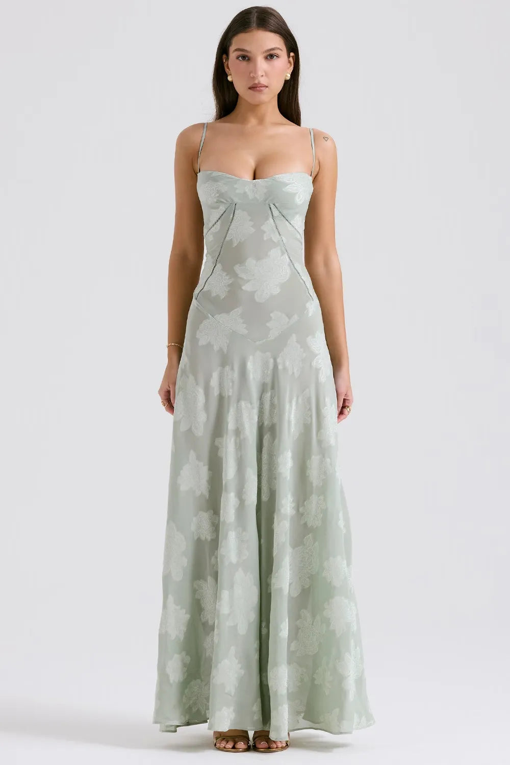 Gretchen | Open-Back Maxi Wedding Guest Dress