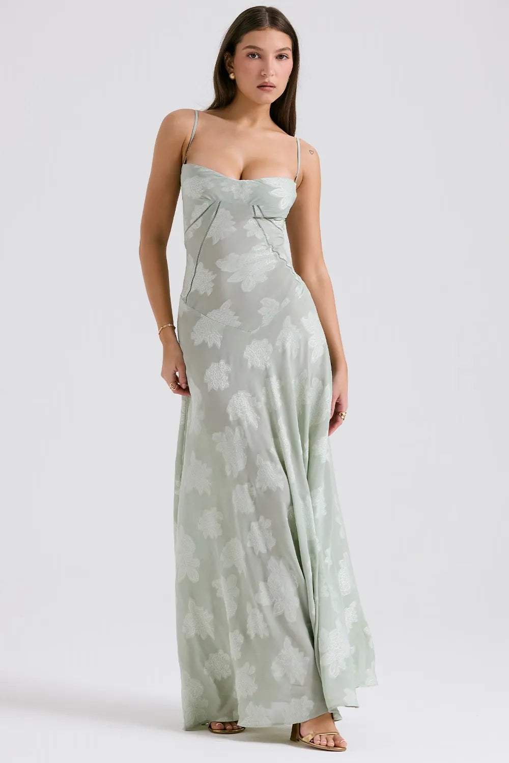 Gretchen | Open-Back Maxi Wedding Guest Dress
