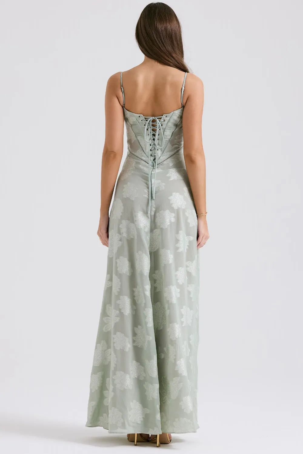 Gretchen | Open-Back Maxi Wedding Guest Dress