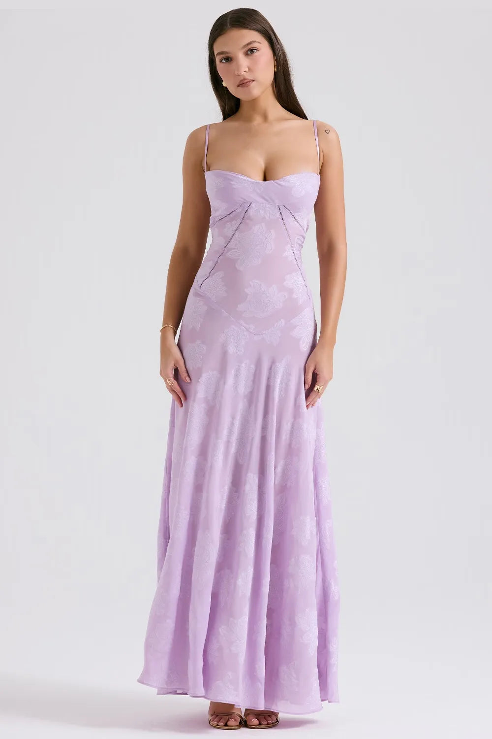 Gretchen | Open-Back Maxi Wedding Guest Dress