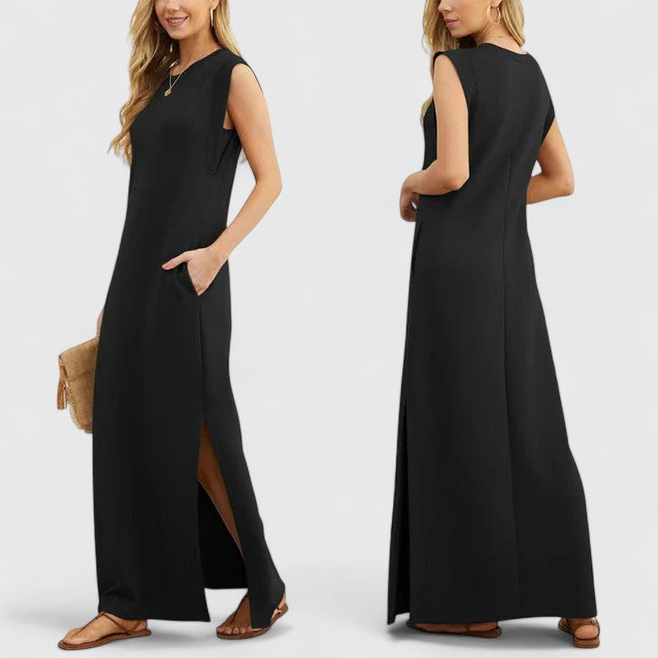 Marian | Elegant Pleated Maxi Dress