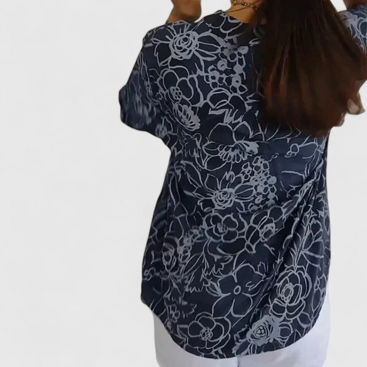 Rhezlynn | Sophisticated Button-Up Blouse