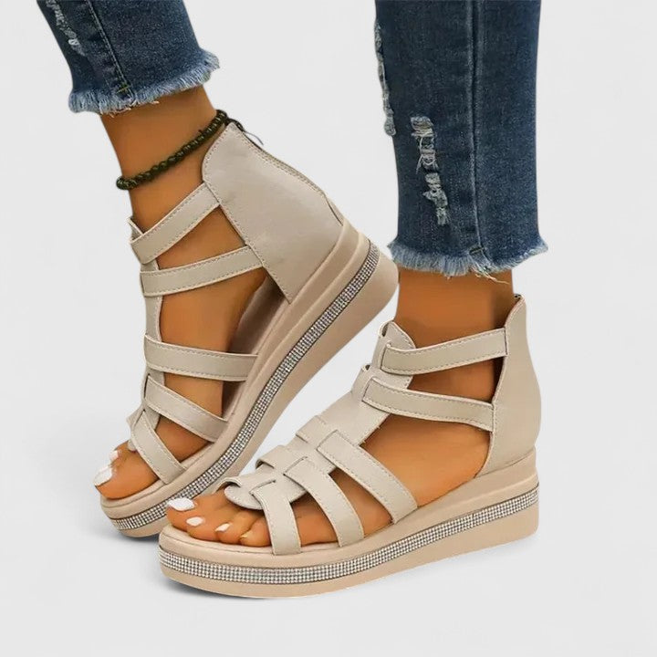 Kendall | Orthopedic Strass Strap Sandals