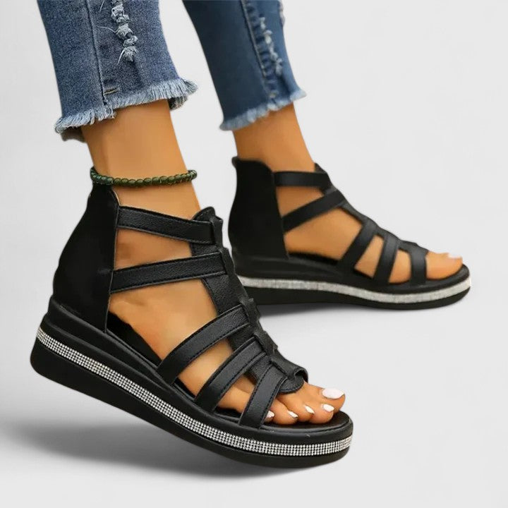 Kendall | Orthopedic Strass Strap Sandals