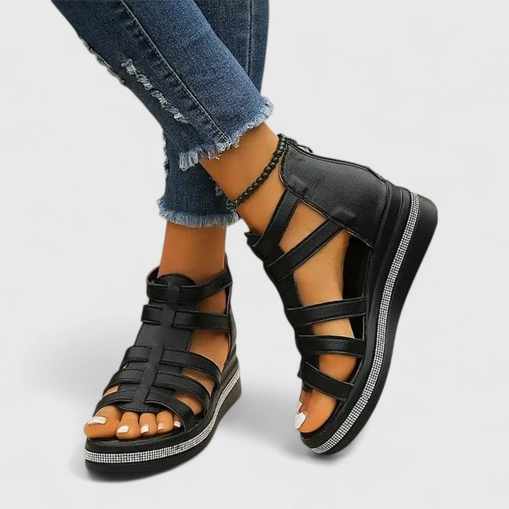 Kendall | Orthopedic Strass Strap Sandals