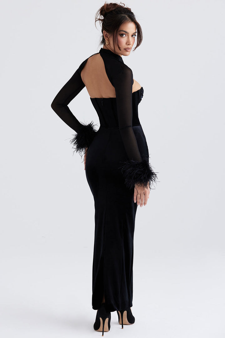 Bryher | Velvet Corset Wedding Guest Dress