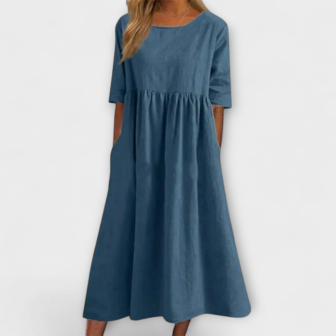 Kalyopi | Relaxed Fit Casual Midi Dress