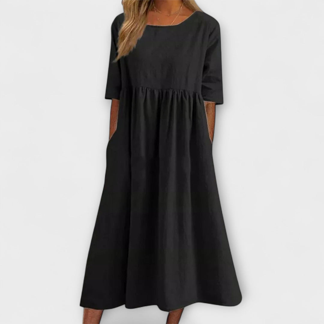 Kalyopi | Relaxed Fit Casual Midi Dress