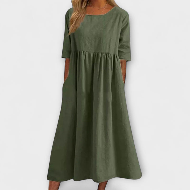 Kalyopi | Relaxed Fit Casual Midi Dress