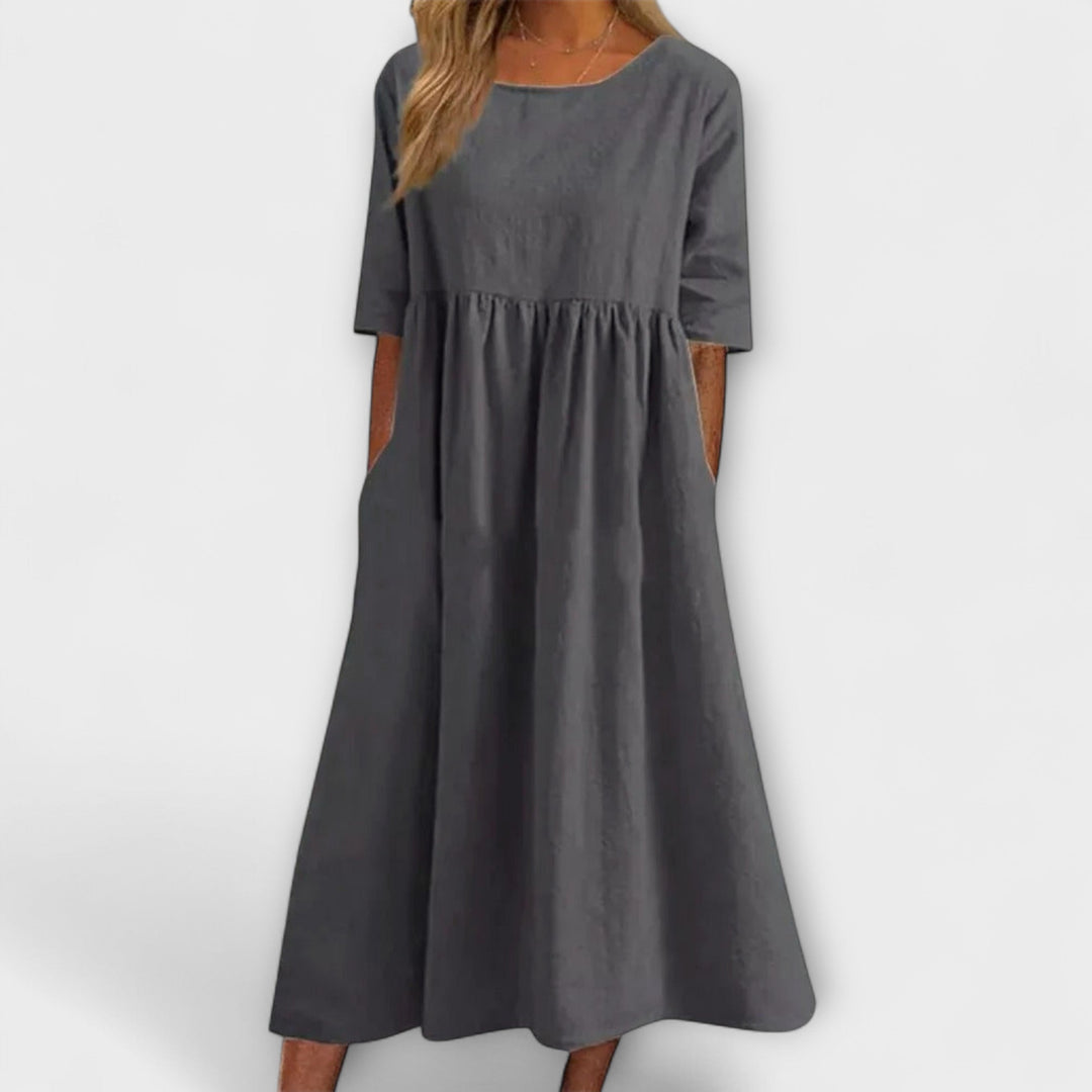 Kalyopi | Relaxed Fit Casual Midi Dress